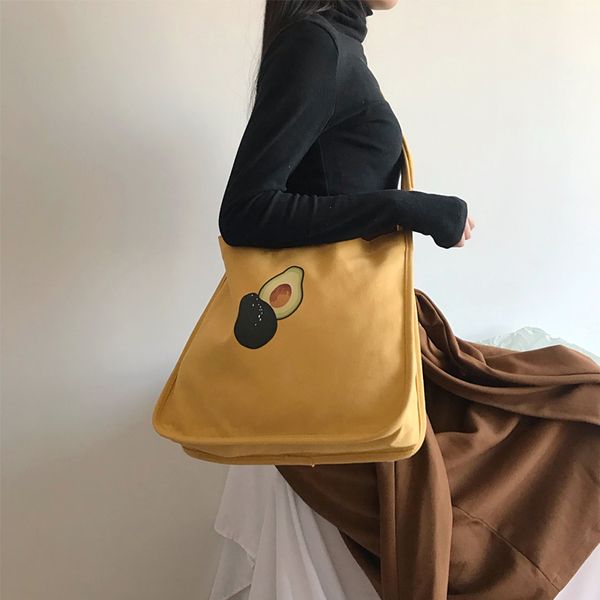 

women floral print cartoon canvas tote ladies casual messengerÂ bag foldable simple students female handbag