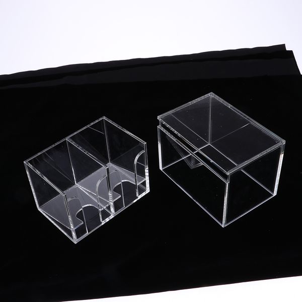 

acrylic discard case for ktv party blackjack poker card games equipment