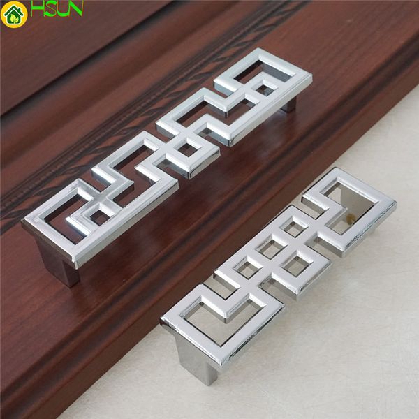 2019 Silver Door Handle Dresser Pulls Handles Knobs Chinese