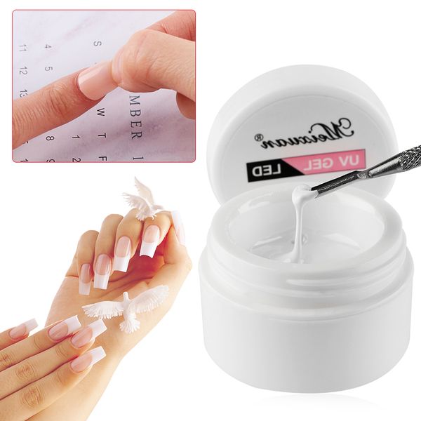 

15ml nail art uv builder gel ptherapy glue nail gel based adhesive glue art french tips diy manicure extension, Red;pink