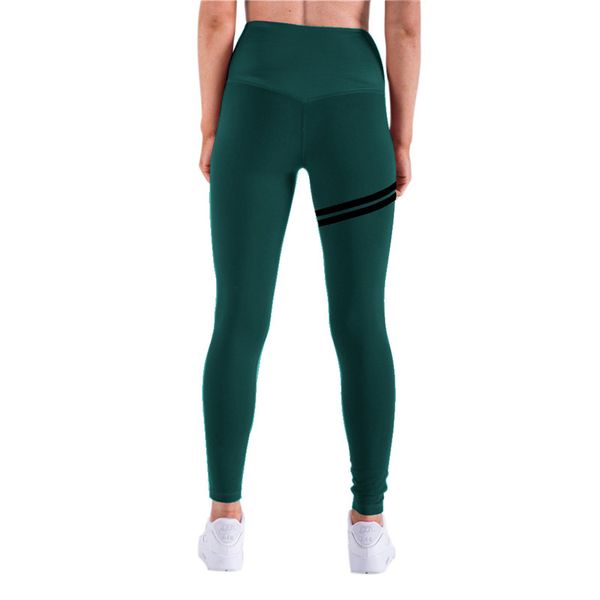 

yoga outfits chrleisure women fitness push up mesh side pocket solid running pants female gym workout, White;red