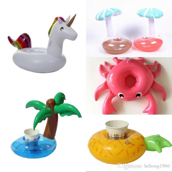 

поплавок кубок надувной holder unicorn ананас грибов coconut tree пейте держатели coaster летний бассейн игрушки партия поставщиков 2 7cs ww