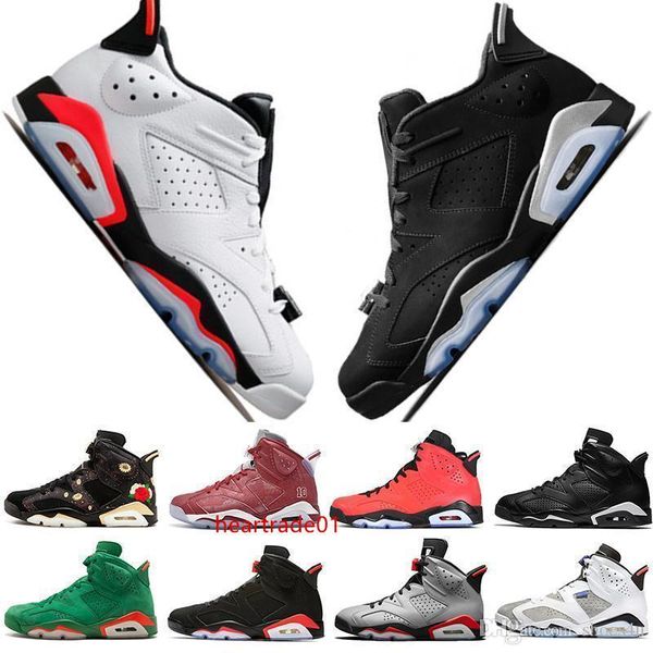 

2019 bred vi 6 6s mens basketball shoes infrared 23 3m reflective tinker slam dunk cny wheat men sports sneaker designer trainer