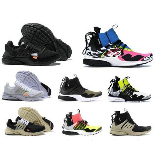 

2019 presto 2.0 mid acronym x racer men women running shoes darts street designer react prestos camouflage graffiti casual trainers sneakers