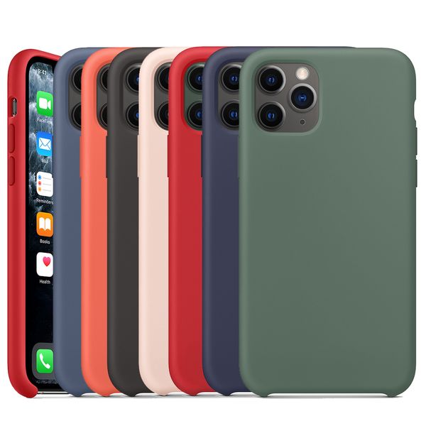 

original silicone case for iphone 11 pro max for iphone 11 pro official silky soft-touch cover for iphone 11 with retail box