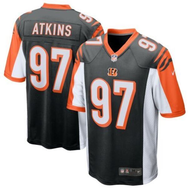 

geno atkins #97 men's black xs-5xl stitched football jerseys, Gray