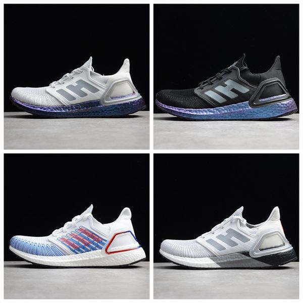 

2020 ultra boosts 20 consortium real boosts mens running shoes ultraboosts 19 6.0 metallic purple white women designer sneakers size36- 45