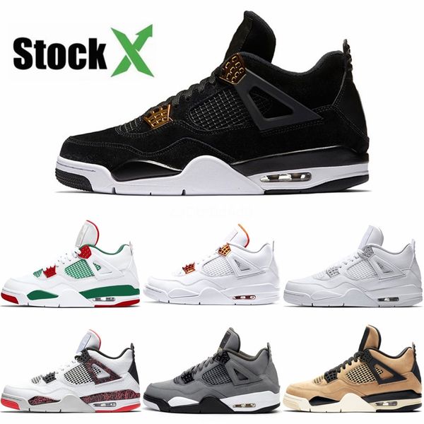 

air 4 4s basketball shoes bred toro bravo fire red black red boy gift sneakers 11c-3y #324