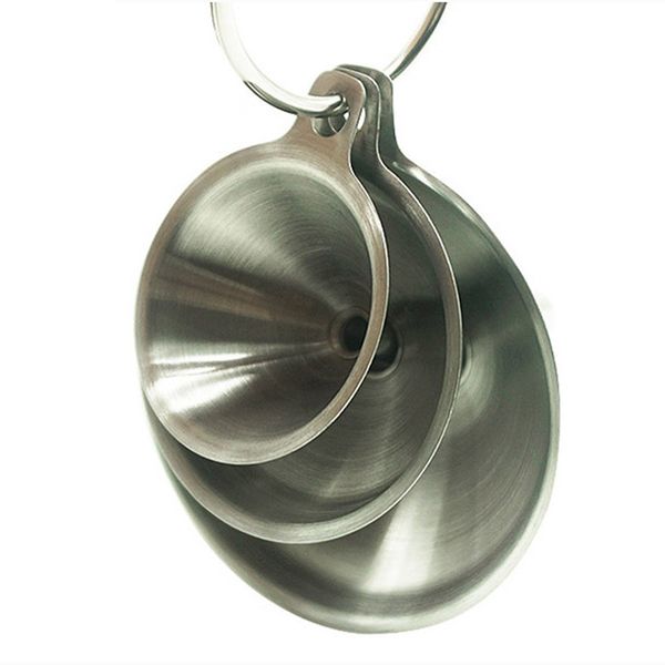 

funnel three-piece set kitchen tools filter funnel stainless steel canned removable filter mini funnel thermomix t3