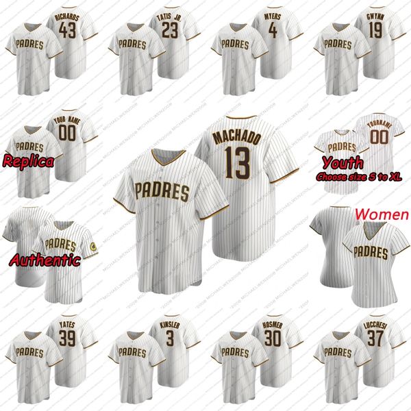 

2020 59 chris paddack 13 manny machado 23 fernando tatis jr 30 eric hosmer 37 joey lucchesi 39 kirby yates 43 garrett richards pham jerseys, Blue;black