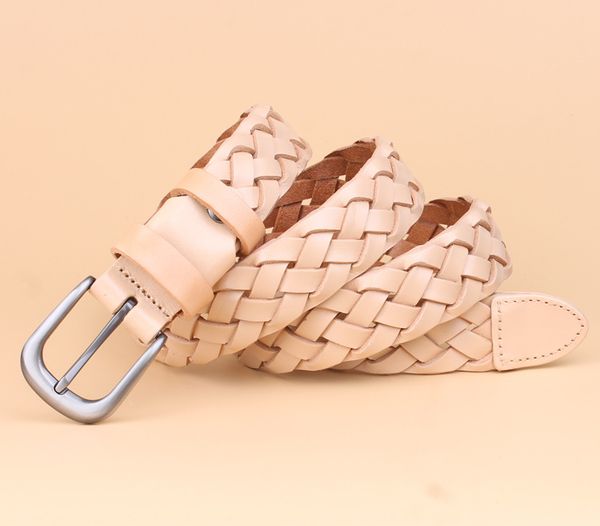 

yrclassic casual women belts.3.8mm thick genuine leather belt.lady quality street cowhide dress belt.sales, Black;brown