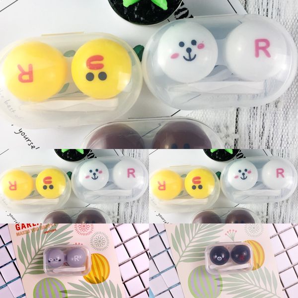 

invisible case case nursing glasses glasses companion pp contact lenses dual box care box cartoon