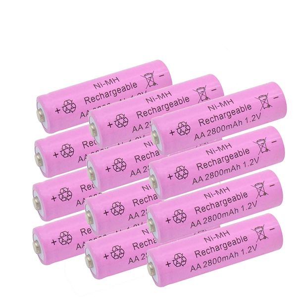 

оптовая дешевые 30pcs aa аккумулятор 1.2v aa 2800mah ni-mh предварительной зарядки батареи 2a baterias для камеры фонарик