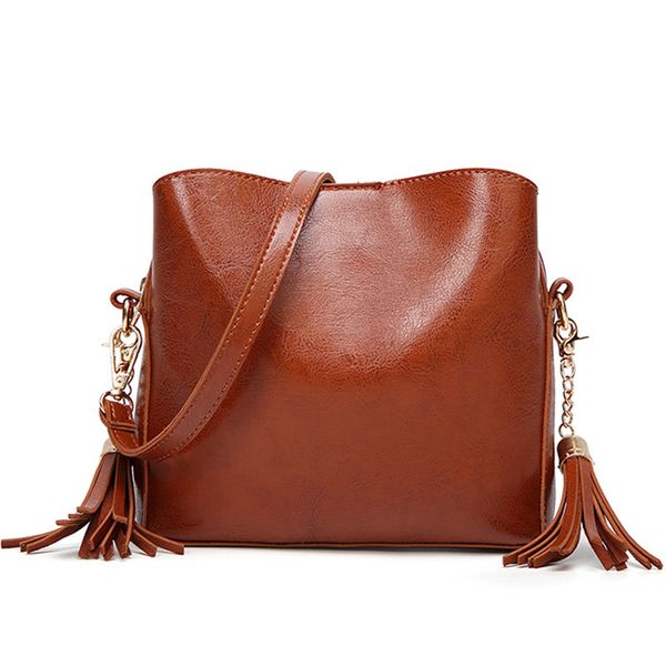 

ladies' shoulder bag soft pu material retro fashion casual style large capacity multi-functional design