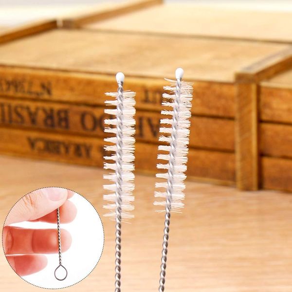 

17cm 20cm 24cm 100 piece stainless steel wire straw cleaner cleaning brush straws cleaning brush bottle brush
