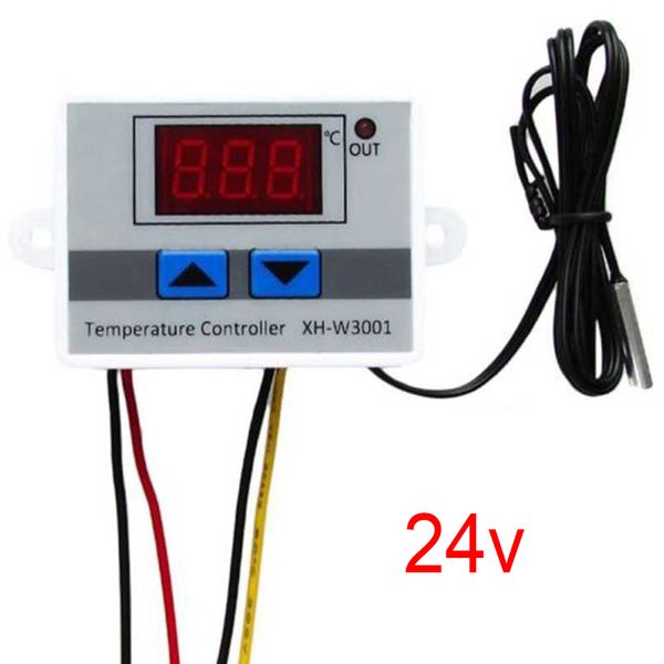 

новый xh-w3001 цифровой регулятор температуры 10a 12v 24v 220v качество терморегулятор термопары термостат с жк-дисплеем
