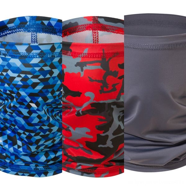 

svrg4 multiple styles multifunctional headband bandana scarf printed tube face mask seamless ring scarf men women, Black