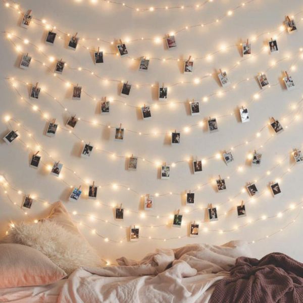

party decorarion led string light string battery powered p fairy garland 3m/4m/5m warm white wedding christmas tree