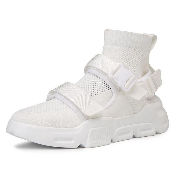 

2019 stylish trendy breathable high sock sport shoes for men, Black