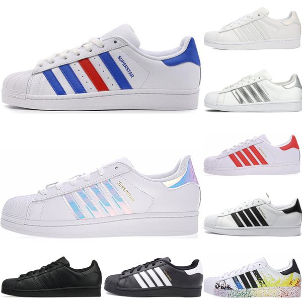 

originals men women superstar white hologram iridescent junior superstars 80s pride sneakers super star mens luxury sport runner casual shoe, Black