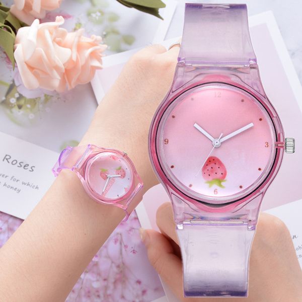 

waterproof women watch casual transparent watch jelly kids boys girls wrist watches clock relogio montre enfant, Slivery;brown