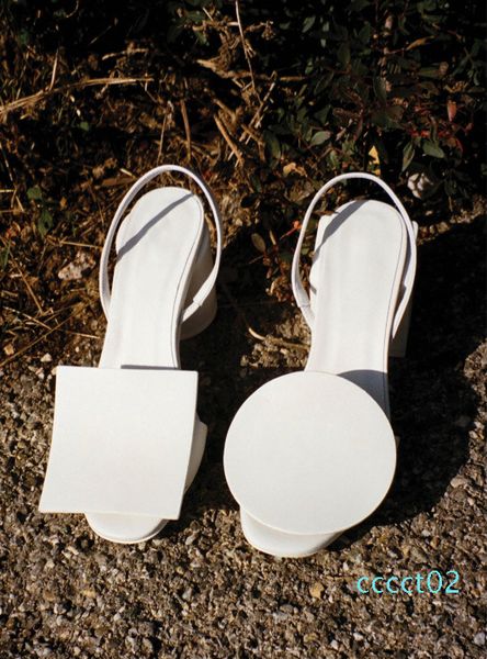 

geometric shapes white navy blue ladies sandals unique designer low heels genuine leather summer t show gladiators female shoes open toe ct2, Black