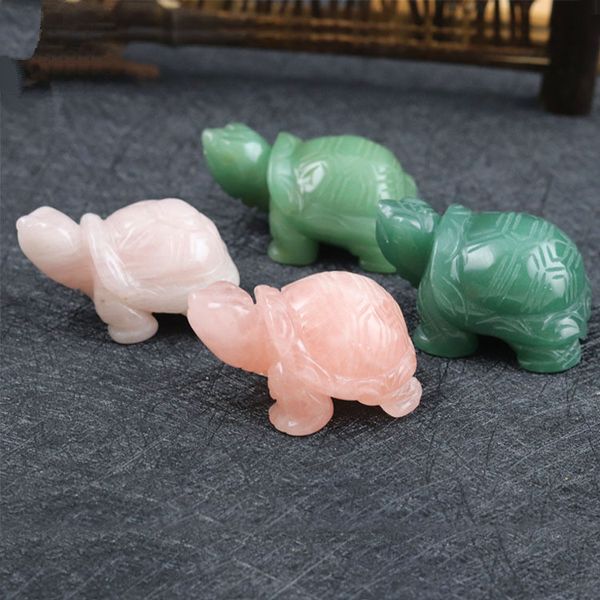 

Natural tone carved elephant turtle 1 5 inch 2 inch cry tal jade agate craft home decoration whole ale