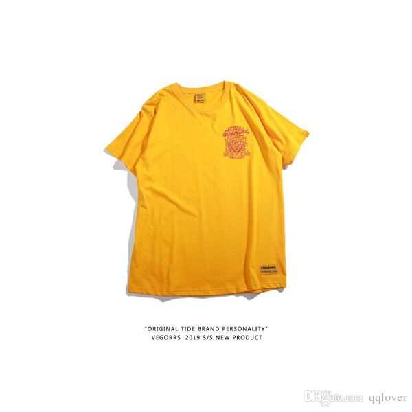 

популярные логотип коротким рукавом свободные футболки для мужчин весна / лето 2019 new street hipster fun печати lovers рубашка, White;black