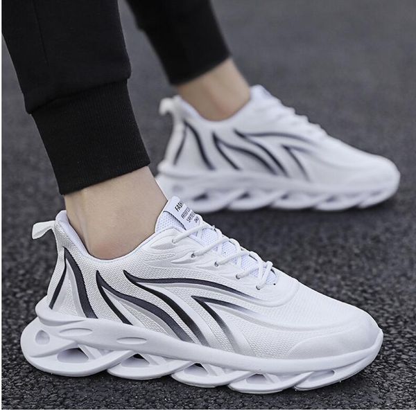 

n2030 sport shoes men sneakers zapatillas hombre hip hop running air mesh jogging men shoes tenis masculino flame walking, Black
