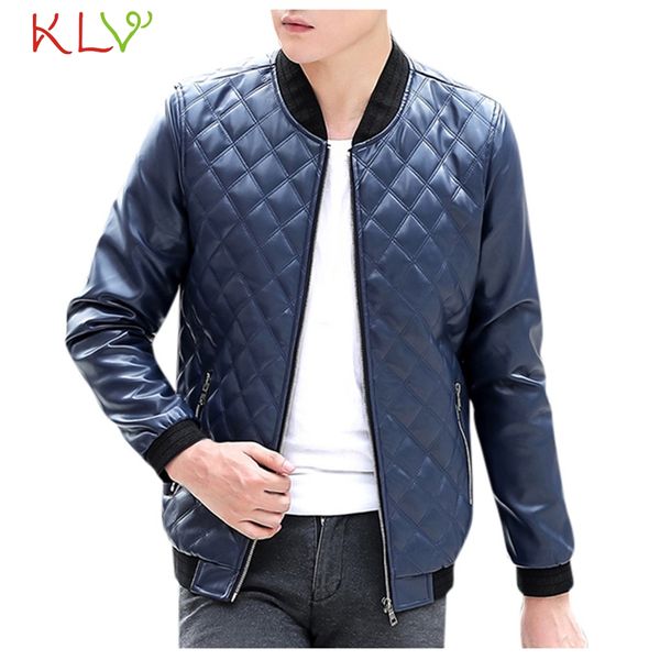 

men jacket zipper faux leather biker motorcycle men's jackets autumn winter coats streetwear male clothes casual outerwear 19aug, Black;brown