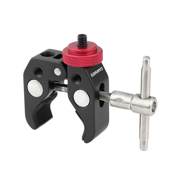 

camvate super clamp with 1/4"-20 to 1/4"-20 screw converter item code: c1489