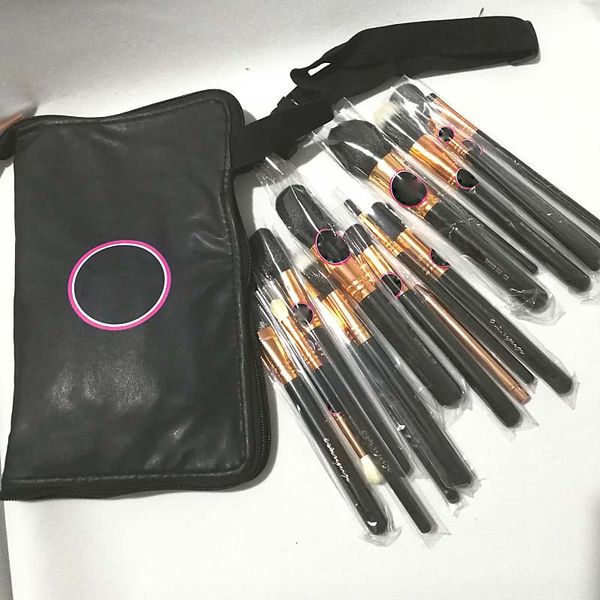 

special price makeup brushes 17 pieces makeup brush set professional+leather bag dhl gift