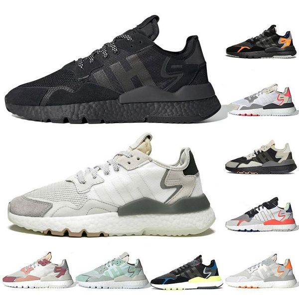 

luxury 2019 nite jogger shoes women mens running shoes triple black white trace pink ice mint comfortable 3m reflective mens trainers shoes
