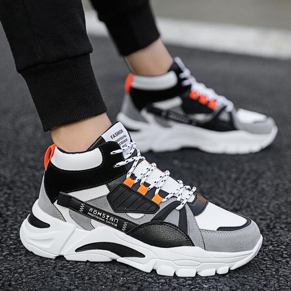 

new men casual running shoes lac-up men shoes winter fashion female clunky sneaker casual platform high heel dad 39-44