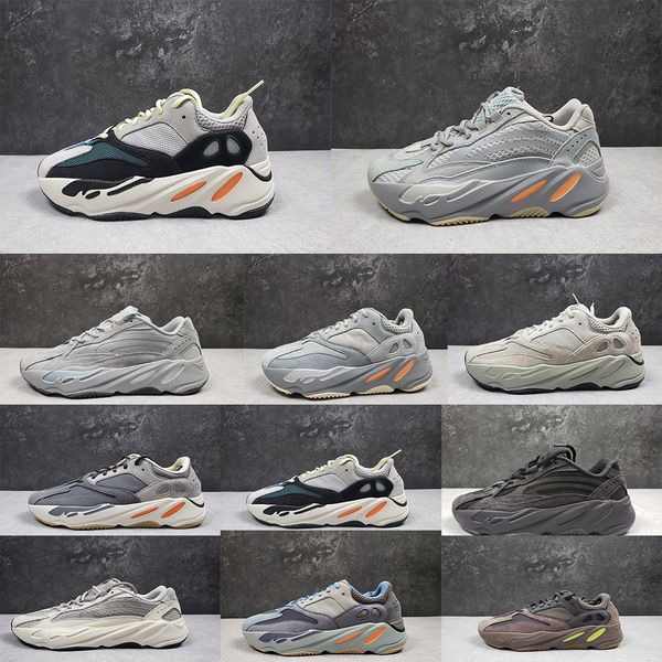 

kanye 700 men's running shoes women's shoes tie-dyed carbon turquoise salt simulated static lilac solid gray reflective sneakers