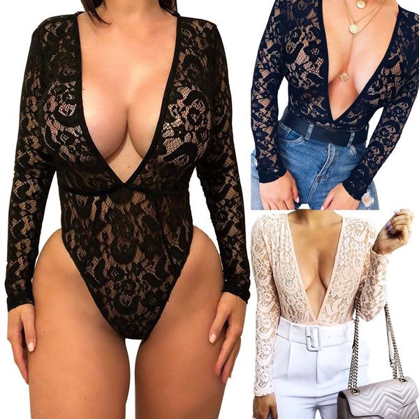 

2018 independent station amazon wish cross-border hugely lace playsuit lace sext nightwear club sale, Gray