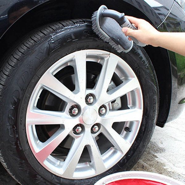 

car wheel hub rim tyre bend shank scrubbing cleaning brush cleaner car wash brushes auto maintenance