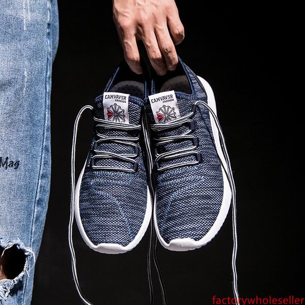 

light blue breathable mesh casual shoes for man lightweight summer outdoor footware shoes comfortable baskets homme chaussure homme