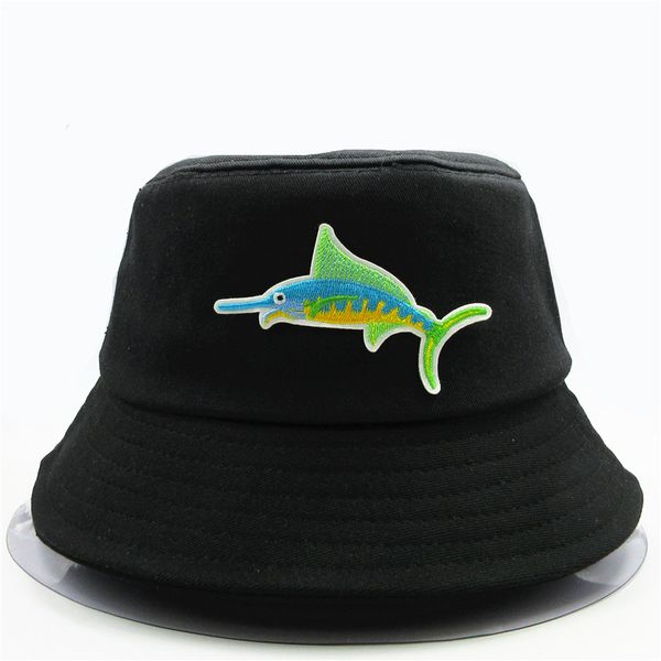 

рыба животных вышивка хлопок ведро шляпа рыбак шляпа на открытом воздухе путешествие солнца кепка шляпы для мужчины женщины малыш 320