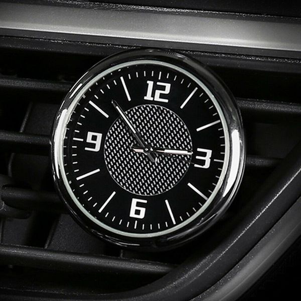 

car clock ornaments auto watch air vents outlet clip luminous automotive dashboard time display clock in car accessories gift