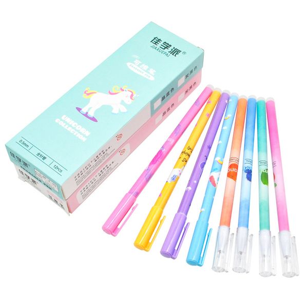 

4pcs/set erasable gel pen blue black ink writing neutral pens washable handle for school office stationery supplies exam spare