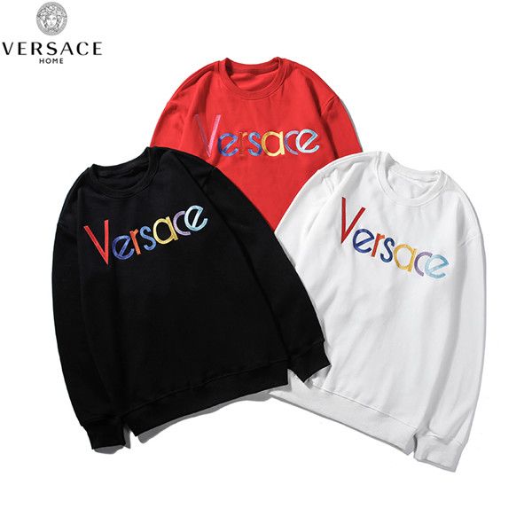 

2019 осень марка мужчины женщины толстовки вышитые печати вскользь капюшоном мужчин хип-хоп куртки высокого качества роскошных толстовки s-x, White;black