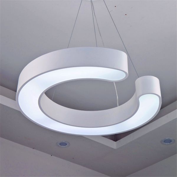 Geometric Led Office Light Chandelier Internet Cafe Shopping Mall Modern Minimalist Corridor Ceiling Lamp Aisle Right Angle Lamp Hanging Ceiling Lamp