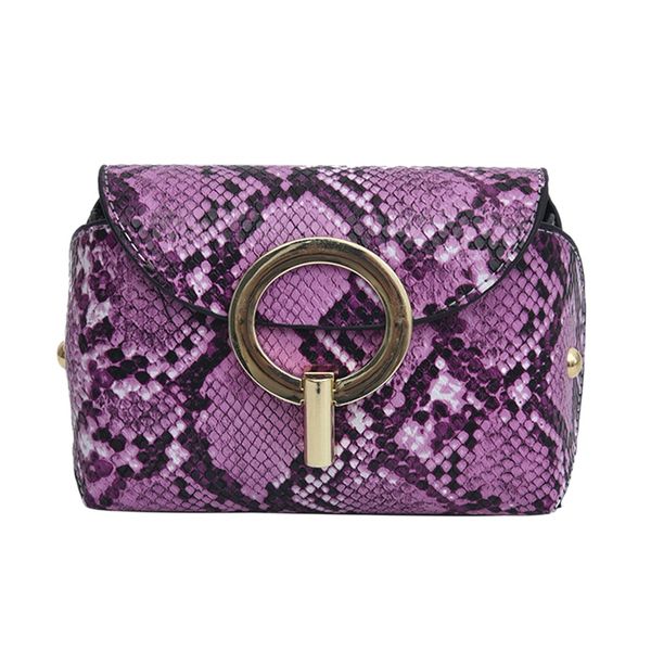 

fashion snake pattern leather belt bags phone pouch women pu leather waist bags