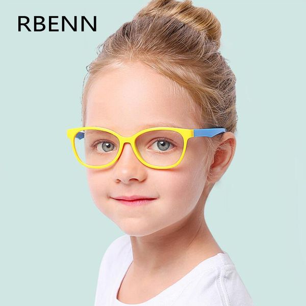 

rbenn kids anti blue light glasses optical frame children blue light blocking computer eyeglasses for boys and girls uv400, White;black