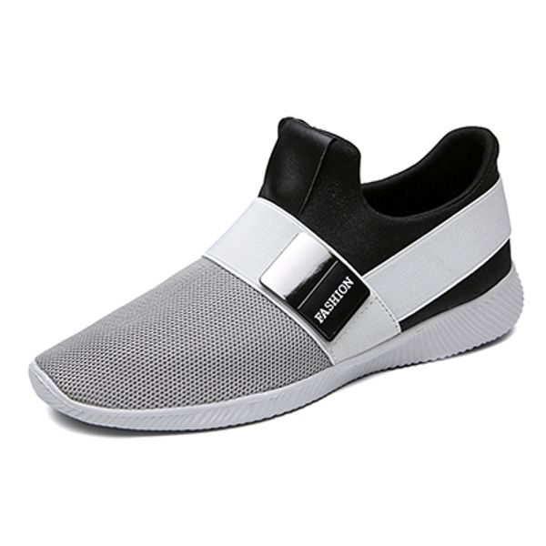 

excargo men shoes male mesh flats plus big size loafers breathable slip on sneakers 2020 spring new male causal sneakers black