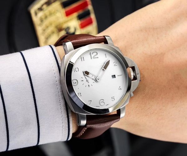 

2 иглы половиной мужские часы из нержавеющей стали 316l случае импортная телячьего автоматического механического движение advanced усиленног, Slivery;brown