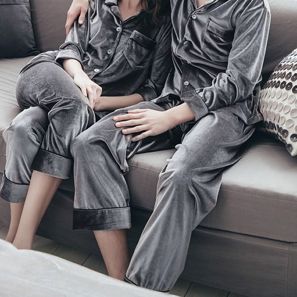 

korean style women's pajamas set long sleeve blouse trousers pajama sets women 2019 spring autumn bathrobe blue grey red, Blue;gray