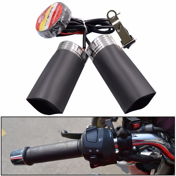 

3in1 motorcycle handlebar electric motorbike heating handle heated grips handle +voltage +usb charger cs-054b1