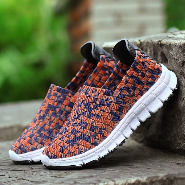 

summer comfortable breathable female flat braided for women shoes lightweight mujer fashion casual shoes sneakers tenis feminino, Black